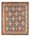 Tapis persan - Nomadic carré - 214 x 183 cm - multicolore