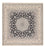 Tapis persan - Nain - Royal carré - 310 x 305 cm - bleu foncé