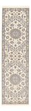 Tapis de couloir Tapis persan - Nain - Royal - 303 x 86 cm - blanc