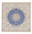 Tapis persan - Nain - Premium carré - 246 x 253 cm - bleu