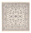 Tapis persan - Nain - Premium carré - 212 x 212 cm - blanc