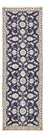 Tapis de couloir Tapis persan - Nain - 241 x 79 cm - bleu foncé