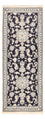 Tapis de couloir Tapis persan - Nain - 206 x 77 cm - bleu foncé