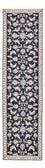 Tapis de couloir Tapis persan - Nain - 290 x 79 cm - bleu foncé