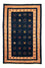 Tapis Gabbeh - Loribaft Persan - 202 x 134 cm - bleu foncé