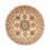 Tapis persan - Tabriz - Royal ronde - 150 x 150 cm - marron clair