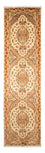 Tapis de couloir Tapis persan - Tabriz - Royal - 314 x 87 cm - beige