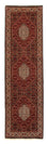 Tapis de couloir Tapis persan - Bidjar - 296 x 83 cm - rouge foncé