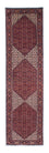 Tapis de couloir Tapis persan - Bidjar - 313 x 83 cm - rouge foncé