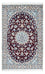 Tapis persan - Nain - Royal - 182 x 110 cm - rouge foncé