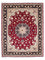 Tapis persan - Tabriz - Royal - 240 x 172 cm - rouge foncé