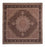 Tapis persan - Tabriz - Royal carré - 248 x 245 cm - marron
