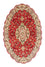 Tapis persan - Tabriz - Royal ovale - 200 x 130 cm - rouge