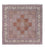 Tapis persan - Tabriz carré - 153 x 150 cm - rouge foncé