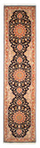 Tapis de couloir Tapis persan - Tabriz - Royal - 295 x 68 cm - bleu foncé