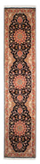 Tapis de couloir Tapis persan - Tabriz - Royal - 303 x 68 cm - bleu foncé
