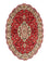 Tapis persan - Tabriz - Royal ovale - 195 x 130 cm - rouge