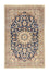 Tapis persan - Nain - Premium - 143 x 92 cm - bleu foncé