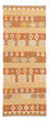 Tapis de couloir Tapis Kelim - Splash - 194 x 65 cm - multicolore