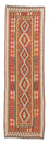 Tapis de couloir Tapis Kelim - Splash - 310 x 97 cm - rouille