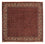 Tapis persan - Bidjar carré - 203 x 197 cm - rouge foncé