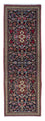 Tapis de couloir Tapis persan - Ghom - 197 x 70 cm - bleu foncé