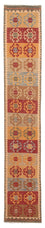 Tapis de couloir Tapis Kelim - Splash - 407 x 76 cm - multicolore