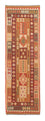 Tapis de couloir Tapis Kelim - Splash - 309 x 93 cm - rouge clair