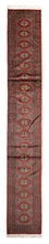 Tapis de couloir Tapis afghan - Boukhara - 396 x 64 cm - rouge foncé