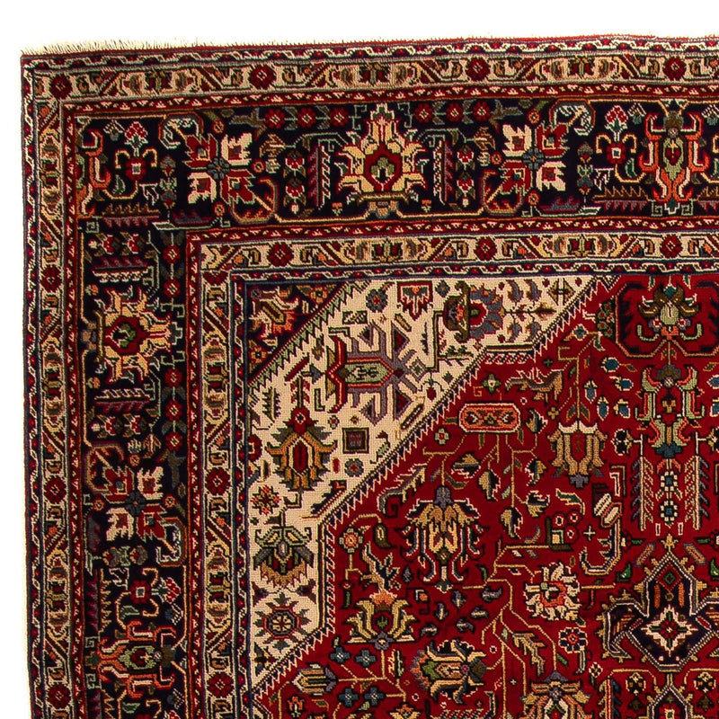 Tapis persan - Tabriz - 305 x 195 cm - rouge foncé