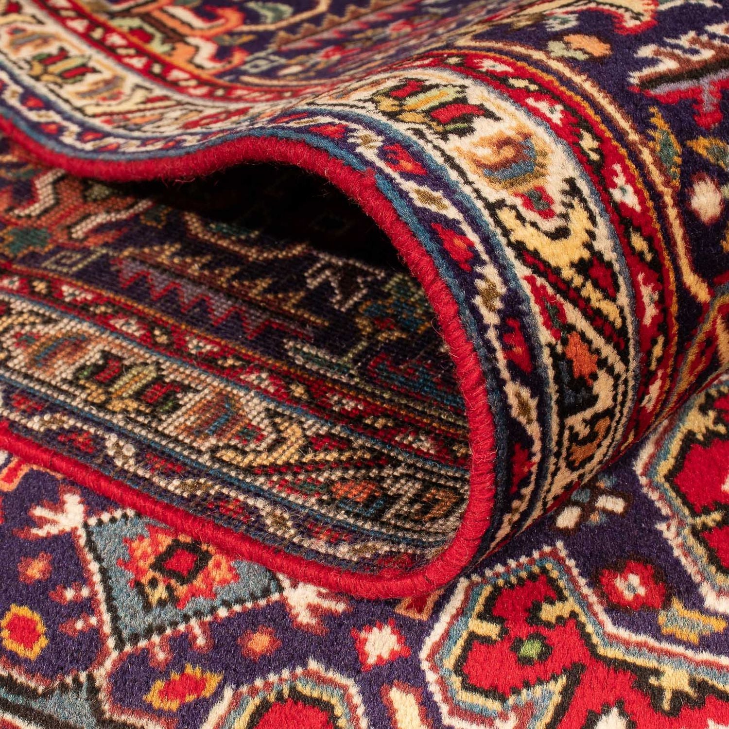Tapis persan - Tabriz - 305 x 195 cm - rouge foncé