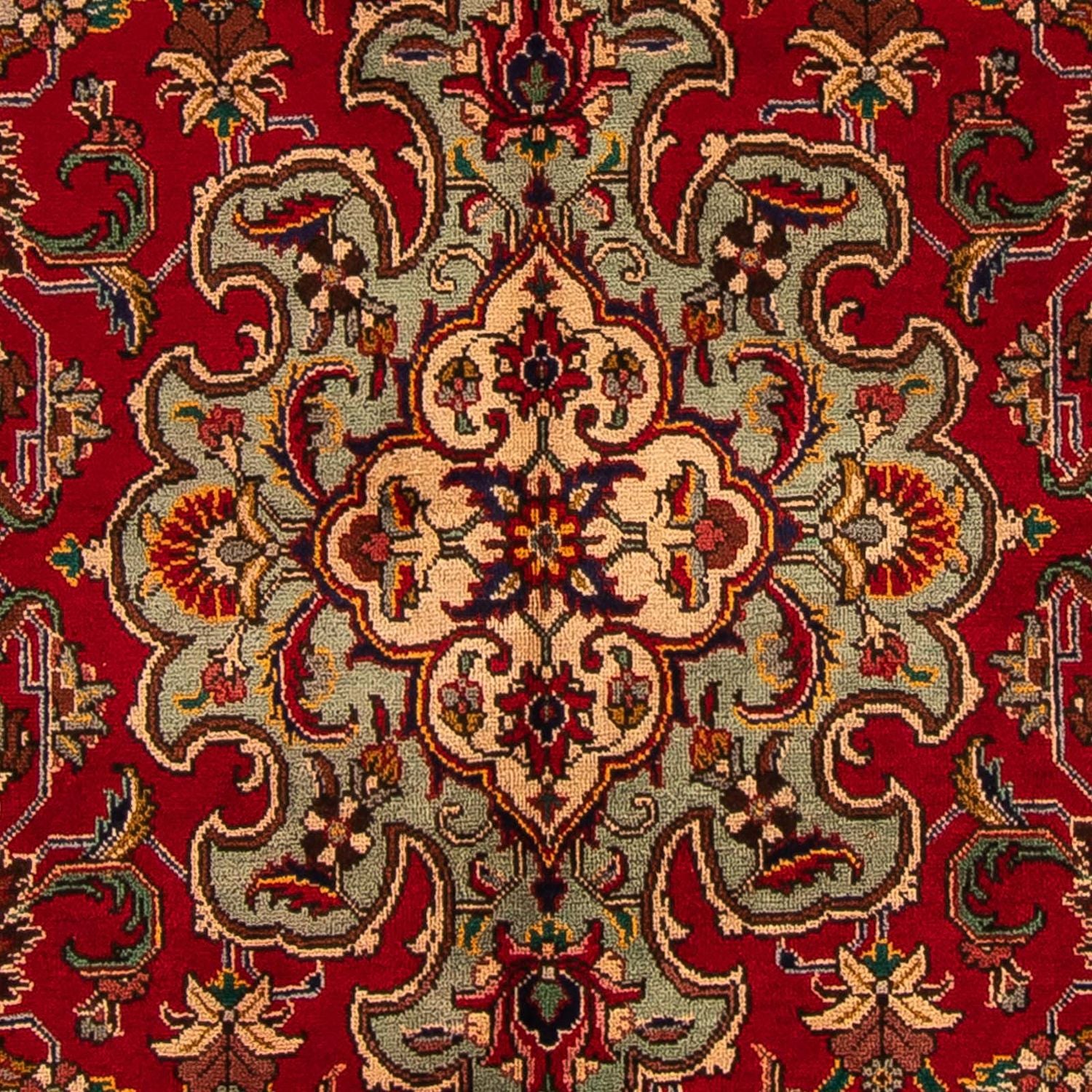 Tapis persan - Tabriz - 305 x 200 cm - rouge foncé