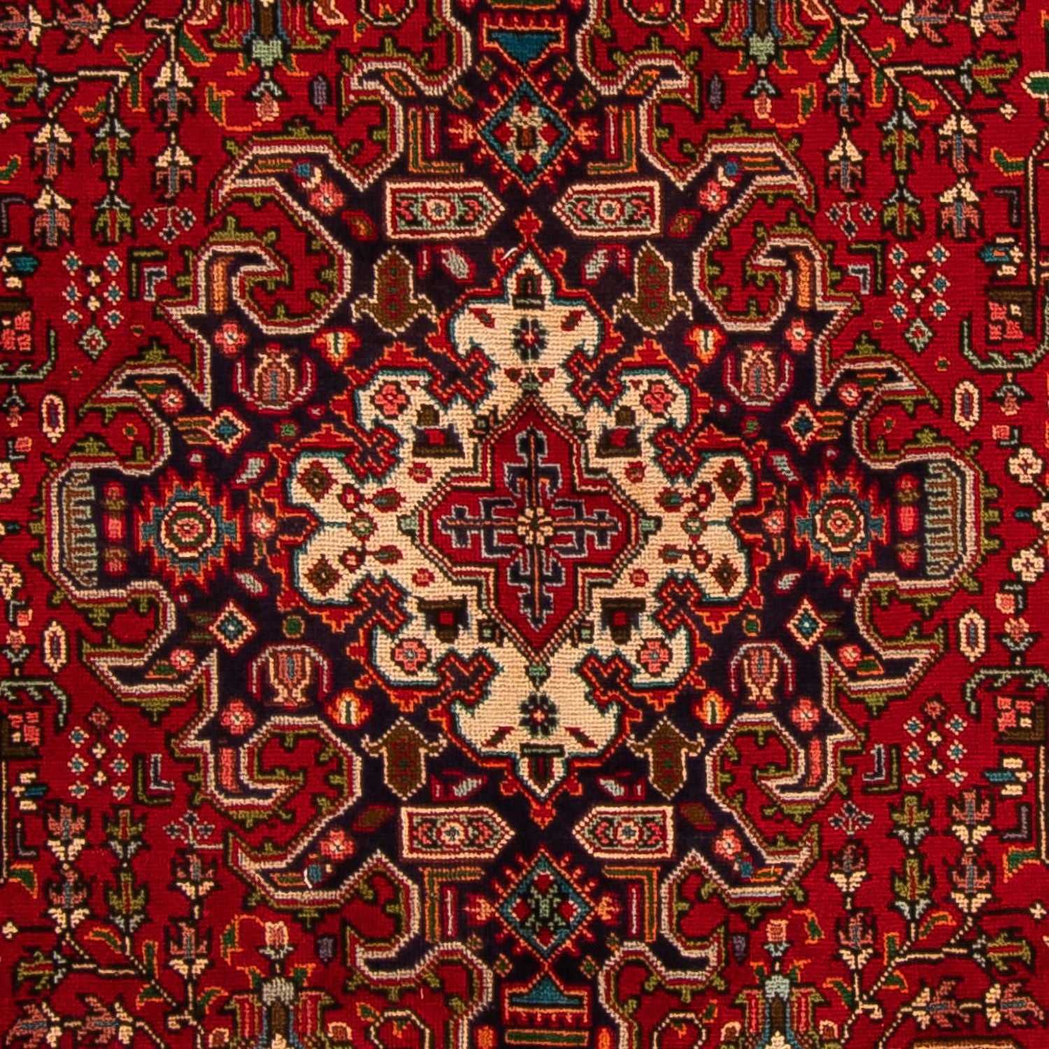 Tapis persan - Tabriz - 297 x 195 cm - rouge foncé
