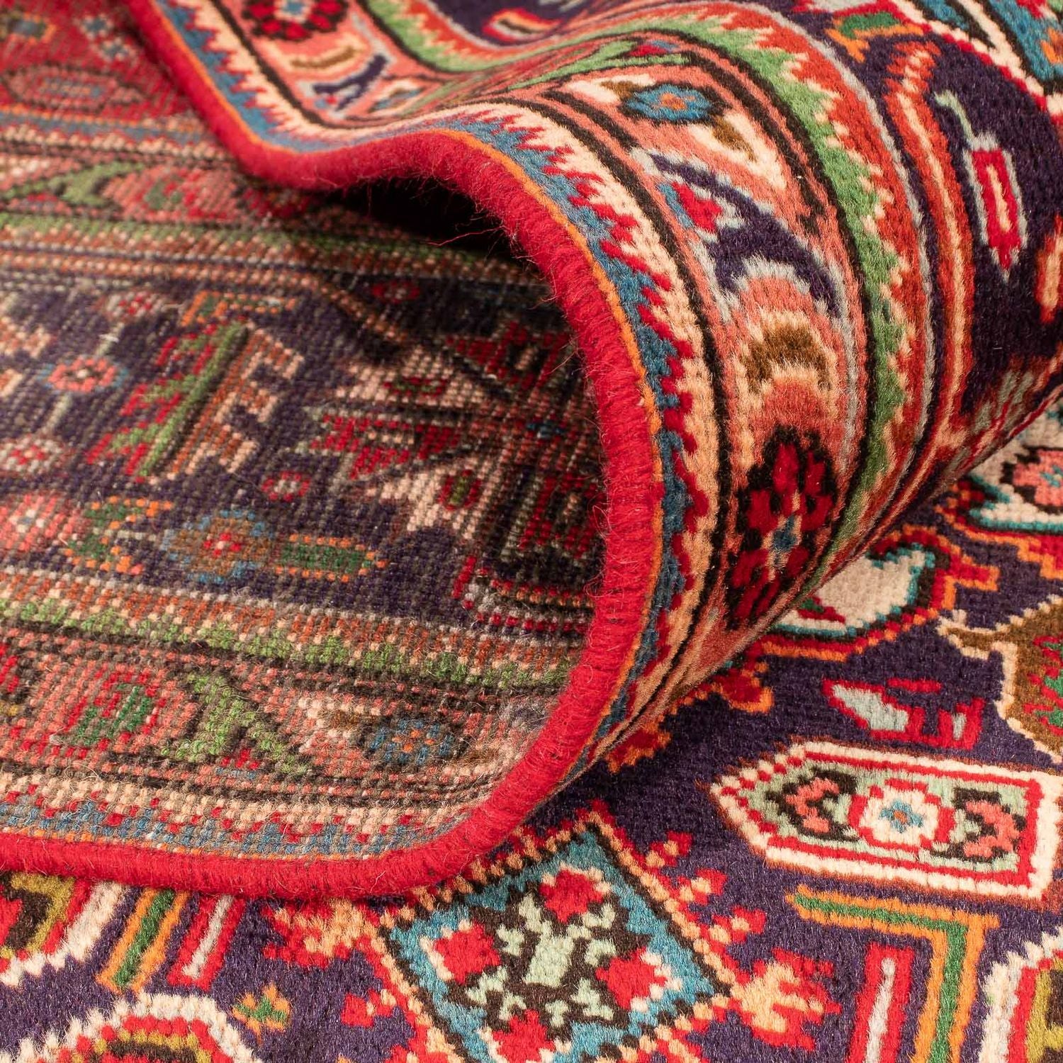 Tapis persan - Tabriz - 297 x 195 cm - rouge foncé