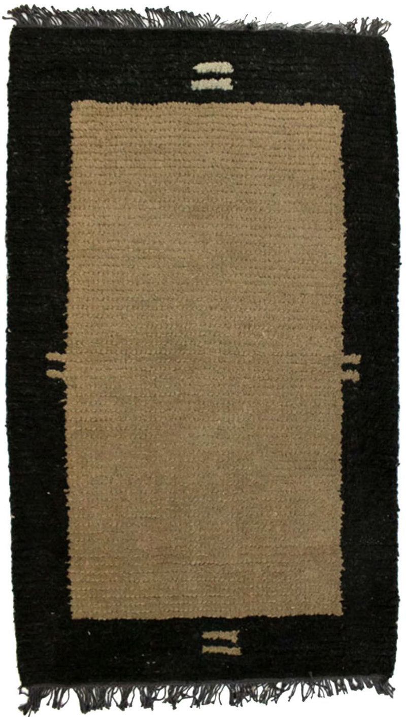 Tapis Népalais - 140 x 70 cm - marron clair