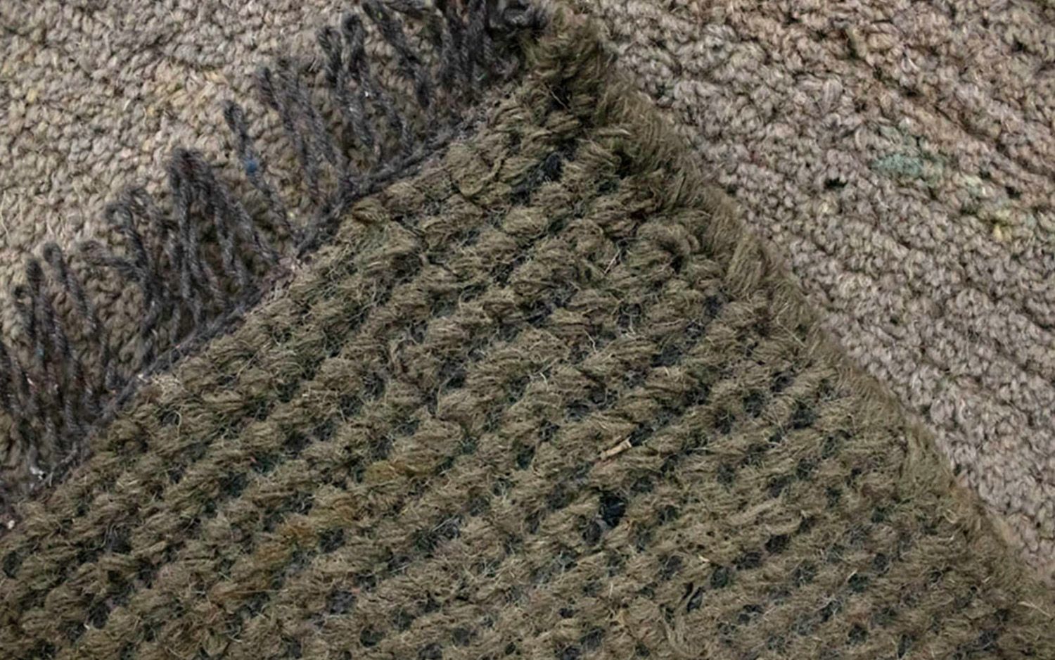 Tapis Népalais - 140 x 70 cm - gris