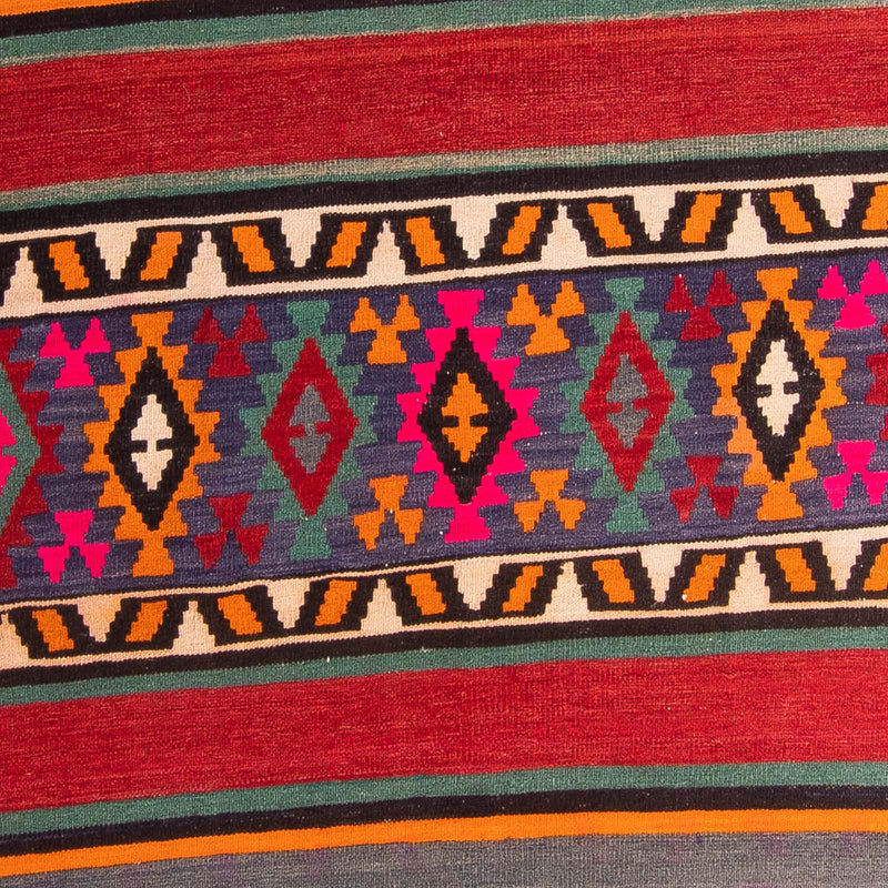 Tapis de couloir Tapis Kelim - Vieux - 370 x 145 cm - multicolore