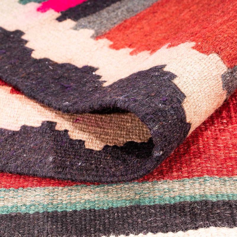 Tapis de couloir Tapis Kelim - Vieux - 370 x 145 cm - multicolore