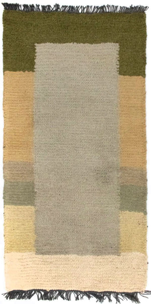 Tapis Népalais - 140 x 70 cm - gris