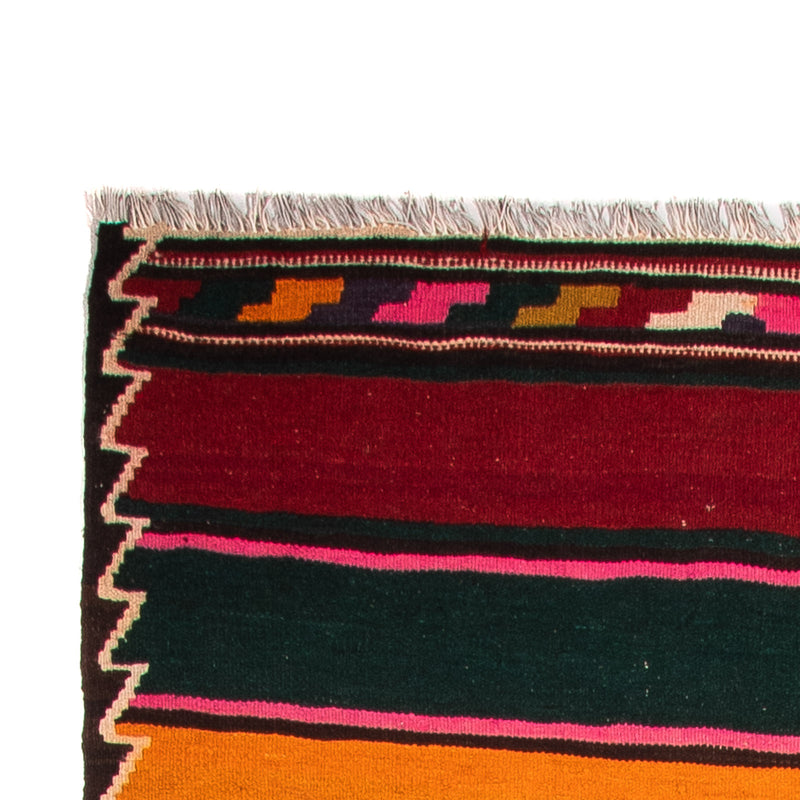 Tapis de couloir Tapis Kelim - Vieux - 355 x 150 cm - multicolore