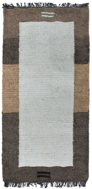 Tapis Népalais - 140 x 70 cm - beige