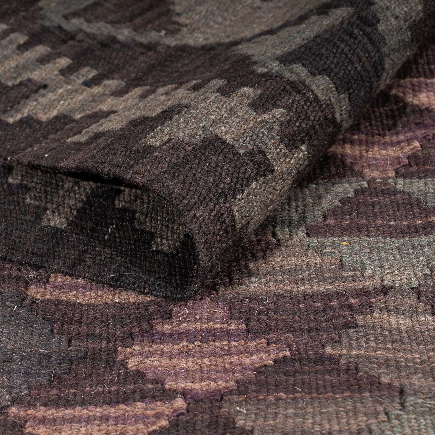 Tapis Kelim - Splash - 197 x 151 cm - multicolore