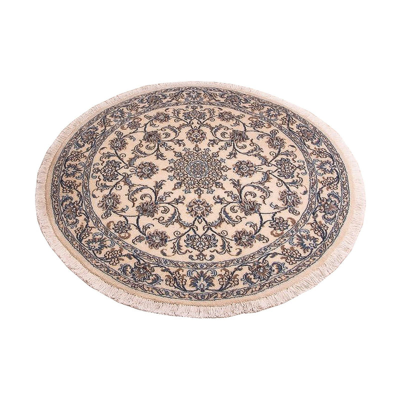 Tapis persan - Nain - Royal ronde  - 150 x 150 cm - beige