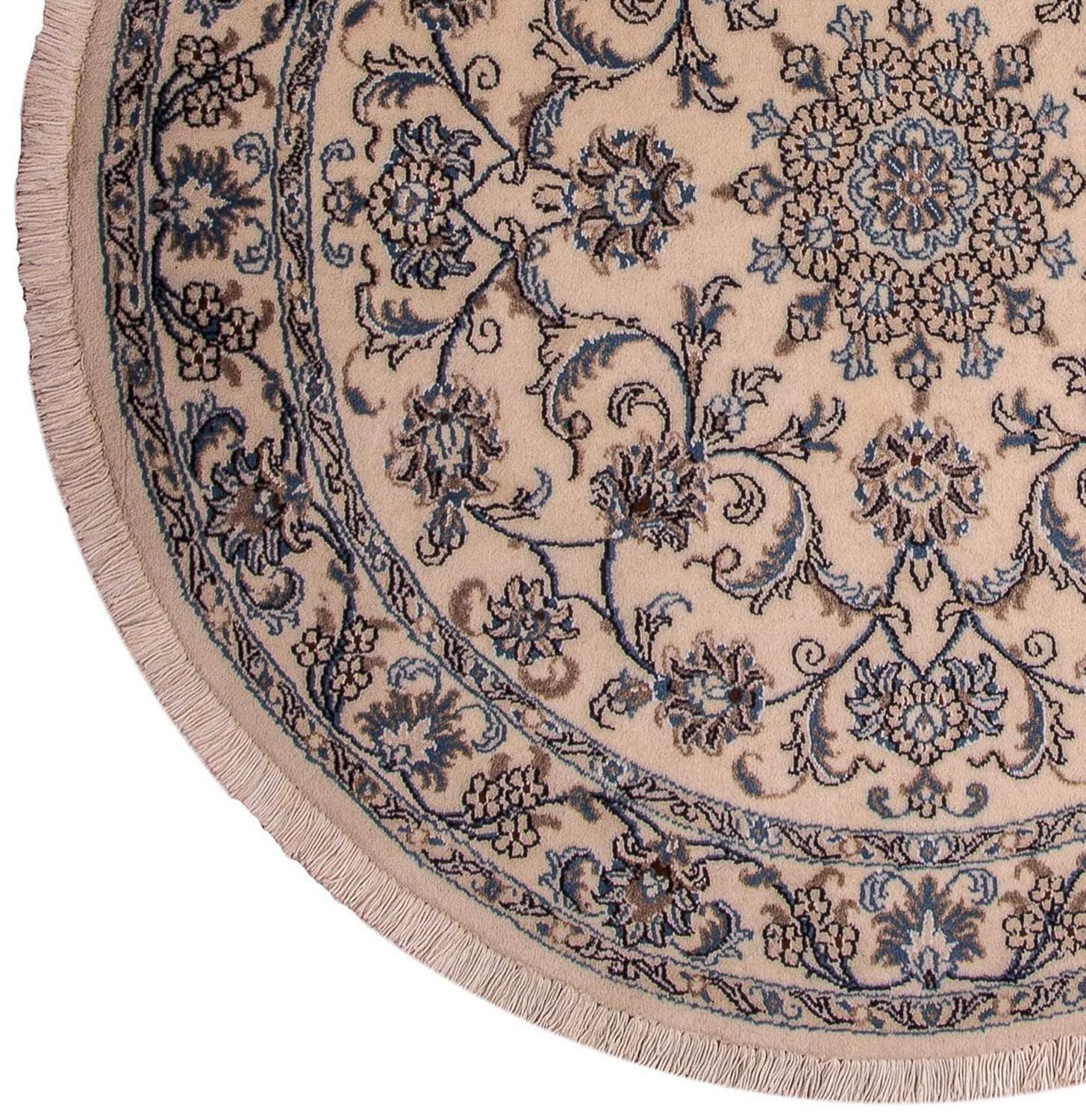Tapis persan - Nain - Royal ronde  - 150 x 150 cm - beige