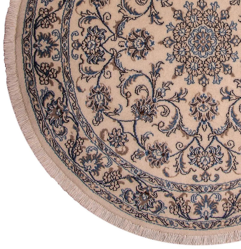 Tapis persan - Nain - Royal ronde  - 150 x 150 cm - beige