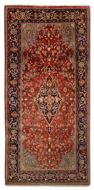 Tapis de couloir Tapis persan - Classique - 237 x 108 cm - rouge