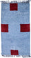 Tapis Népalais - 140 x 70 cm - bleu clair