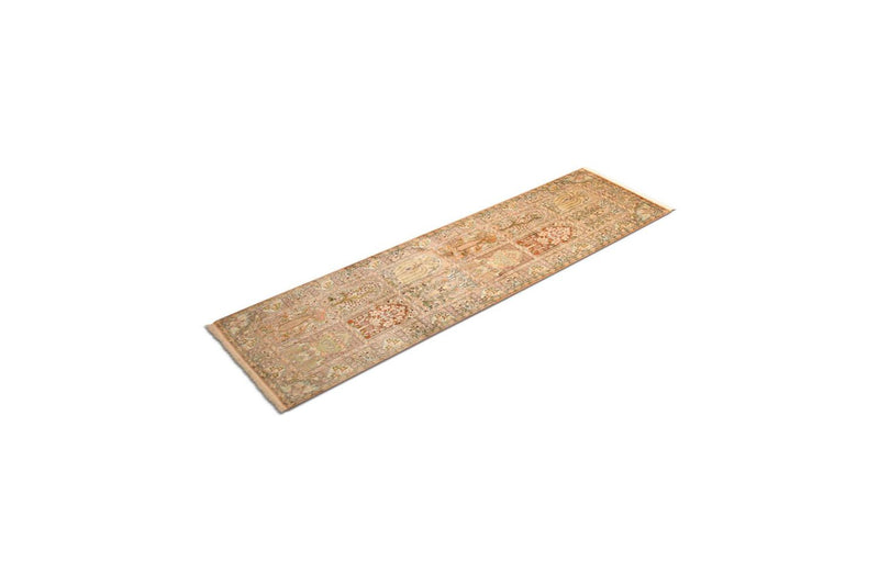 Tapis de couloir Tapis en soie - Soie du Cachemire - 270 x 75 cm - multicolore