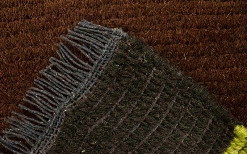 Tapis Népalais - 140 x 70 cm - marron
