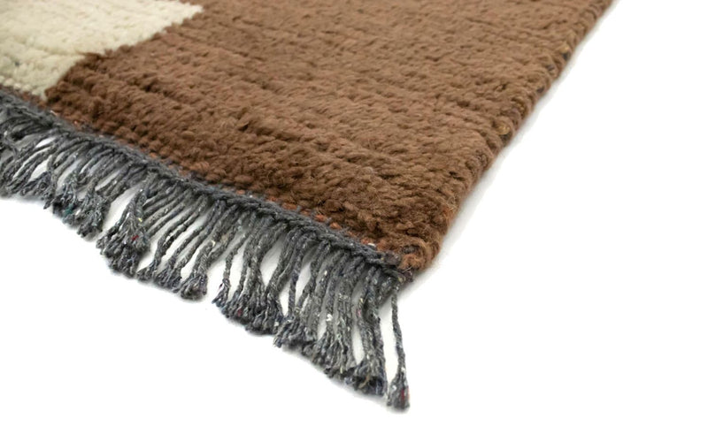 Tapis Népalais - 140 x 70 cm - marron